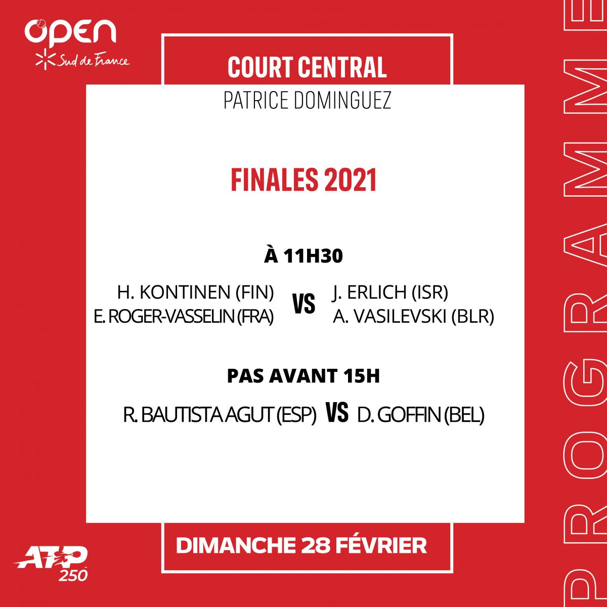 Open De Tennis De Montpellier Open Sud De France Programme